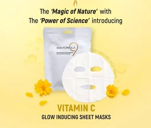 Glow Sheet Mask Vitamin C - Skin Formula 9